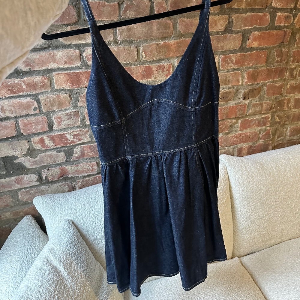 NWT ZARA TRF DENIM SWING DRESS